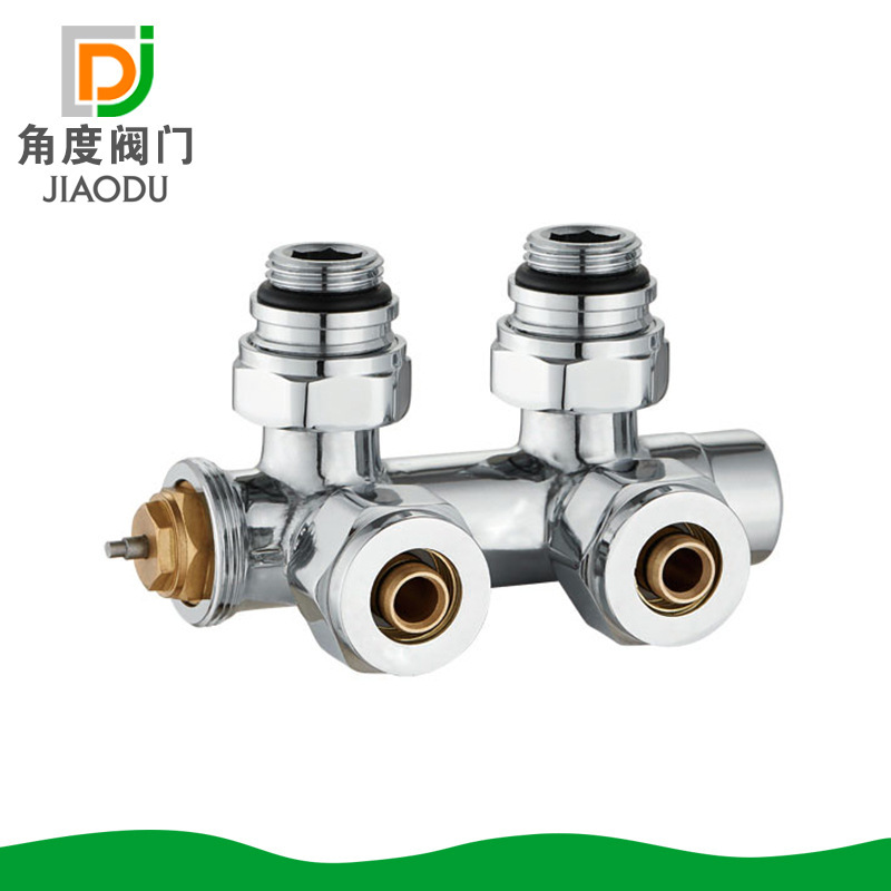 出口货源 黄铜镀铬暖气阀 H型暖气片阀门 量大价从优