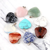 Organic pendant, crystal, accessory heart-shaped heart shaped, necklace