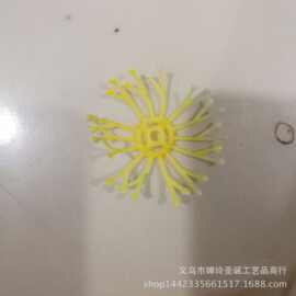 仿真花塑料配件 4厘米网状琴心 人造花布花绢花塑料花配件批发