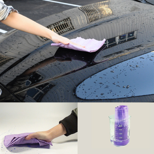 Direct selling car wiping towel, deerskin towel, bucket, large car towel, does not hurt the car, absorbs water, car wiping cloth, special car wash cloth