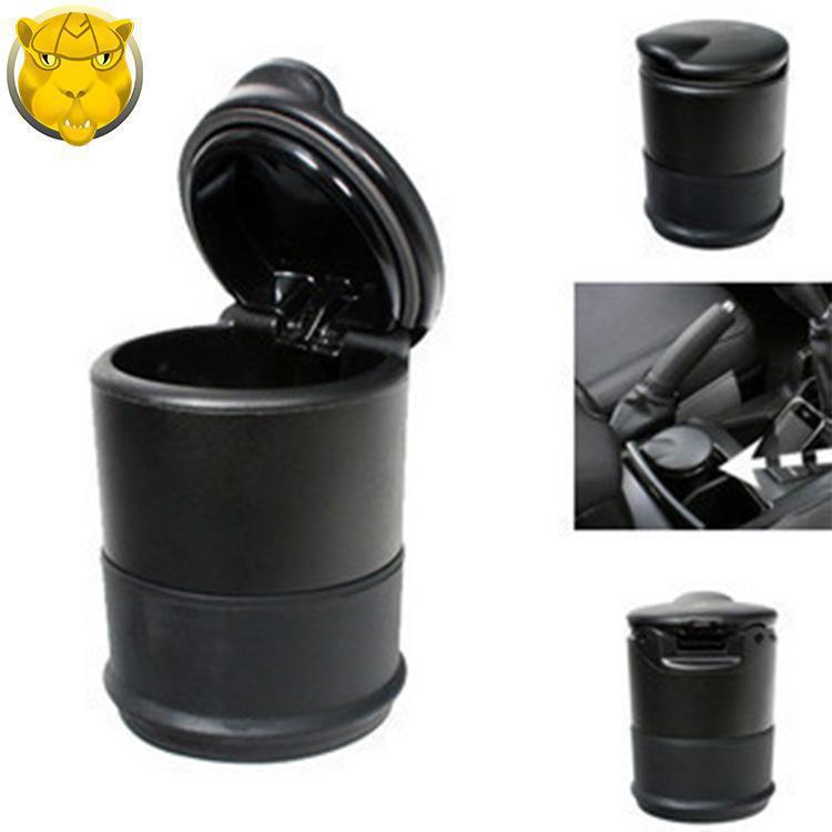 Coche alto ignífugo Cenicero 4S ordinario coche titular de cigarrillos coche Cenicero universal Cenicero portátil negro
