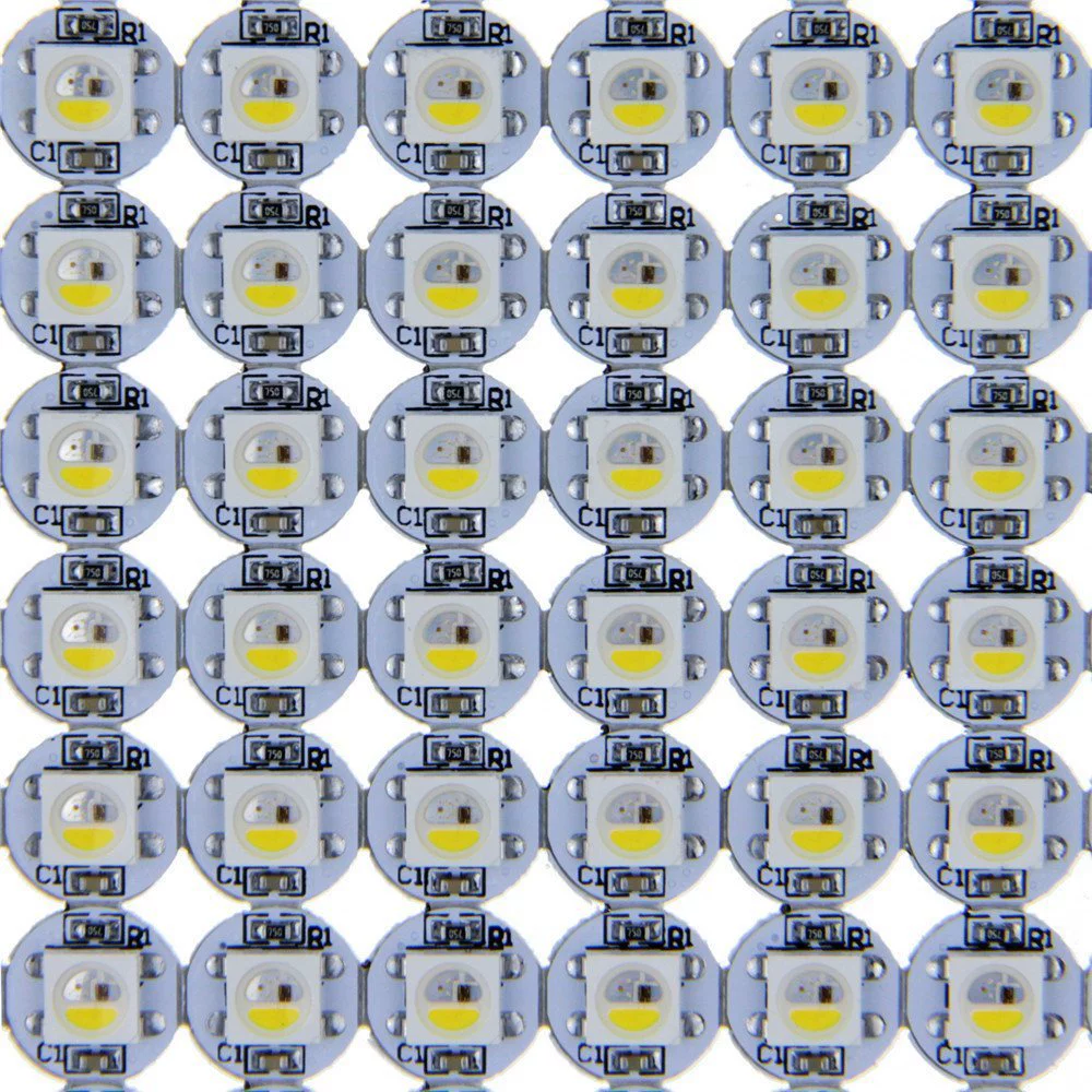 4-контактные светодиодные модули WS2812B WS2812 на жесткой плате, мелкопиксельные, 5В, 5050 RGB RGBW, полноцветные