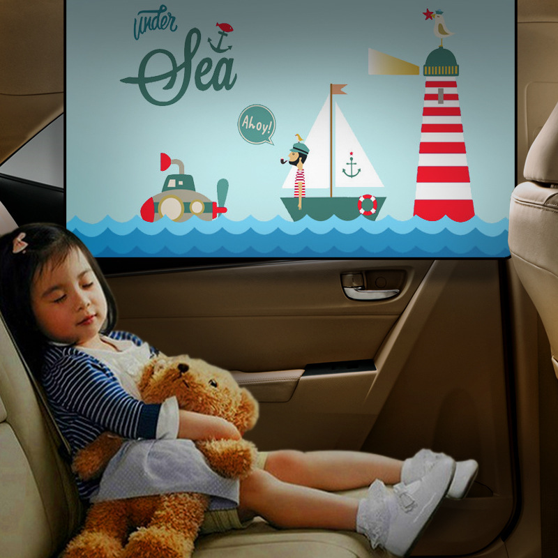 Car Sunshade Curtain for Rear Seat Baby Use, Heat Insulation and Sun Protection Window Curtain, Suction Cup Side Window Sunshade Car Sunshade Curtain for Rear Seat Baby Use, Heat Insulation and Sun Protection Window Curtain, Suction Cup Side Window Sunshade