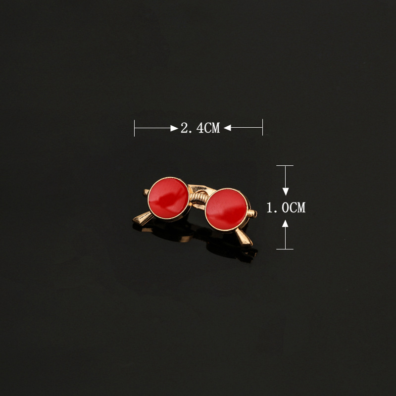 Personalidad de estilo coreano 2018 todo fósforo pin Taobao Venta caliente traje de Hombre Accesorios esmalte aceite gafas tinta marco broche