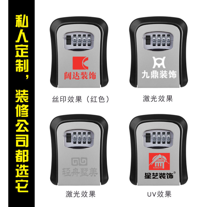 Nueva clave de contraseña de caja grande montado en la pared sitio de construcción apartamento decoración fábrica transfronteriza nueva clave de bloqueo de contraseña