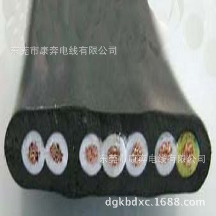 供应伸缩门扁线 7芯1.5平方扁电缆 天车排线 行车排线