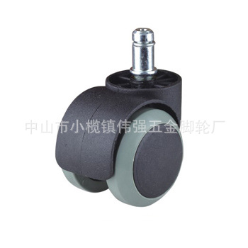 优料卡王尼龙PU大班轮文员电脑美容美发老板椅BIFMA刹车轮静音轮