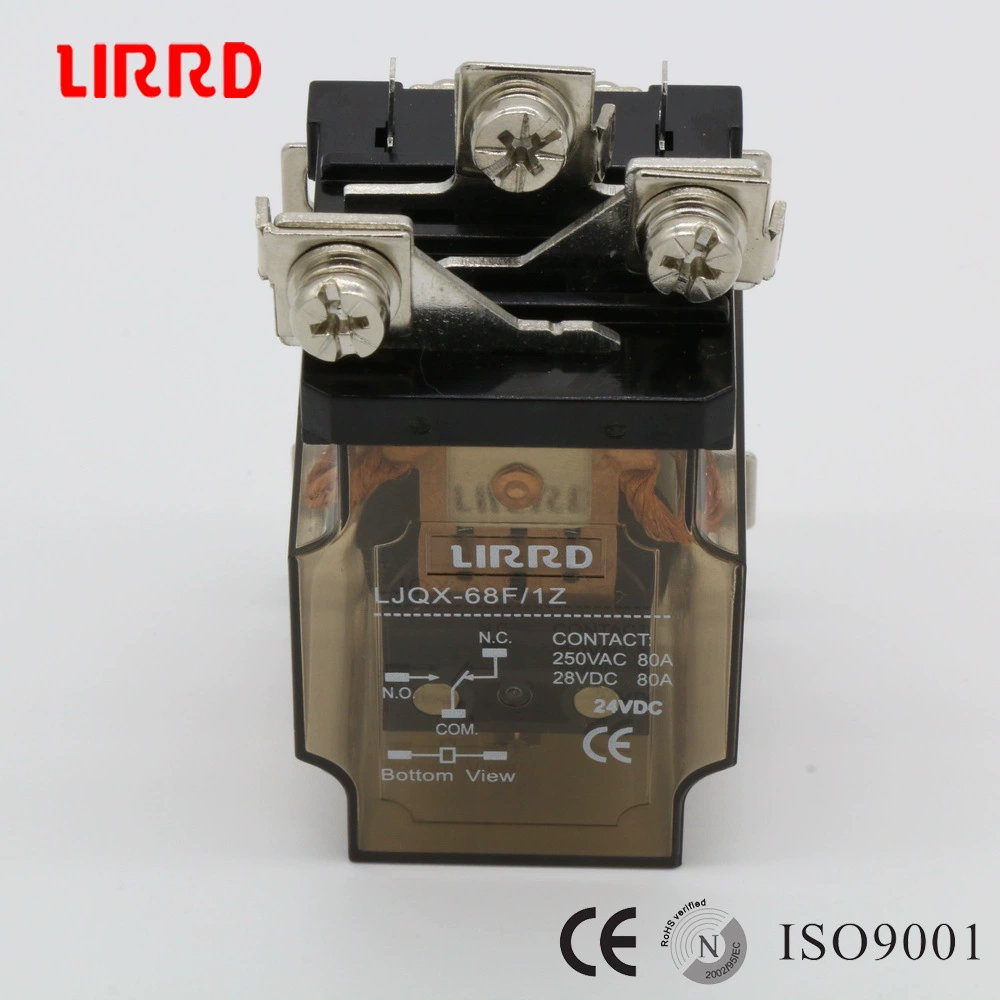 Электромагнитная реле LIRRD LJQX-68F/1Z, 80A, большой ток 220В24В12В, производитель