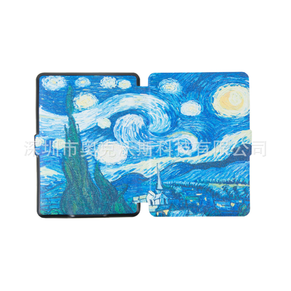 Suitable for kindle paperwhite1/2/3 leather case suitable for kindle protective case with dormancy