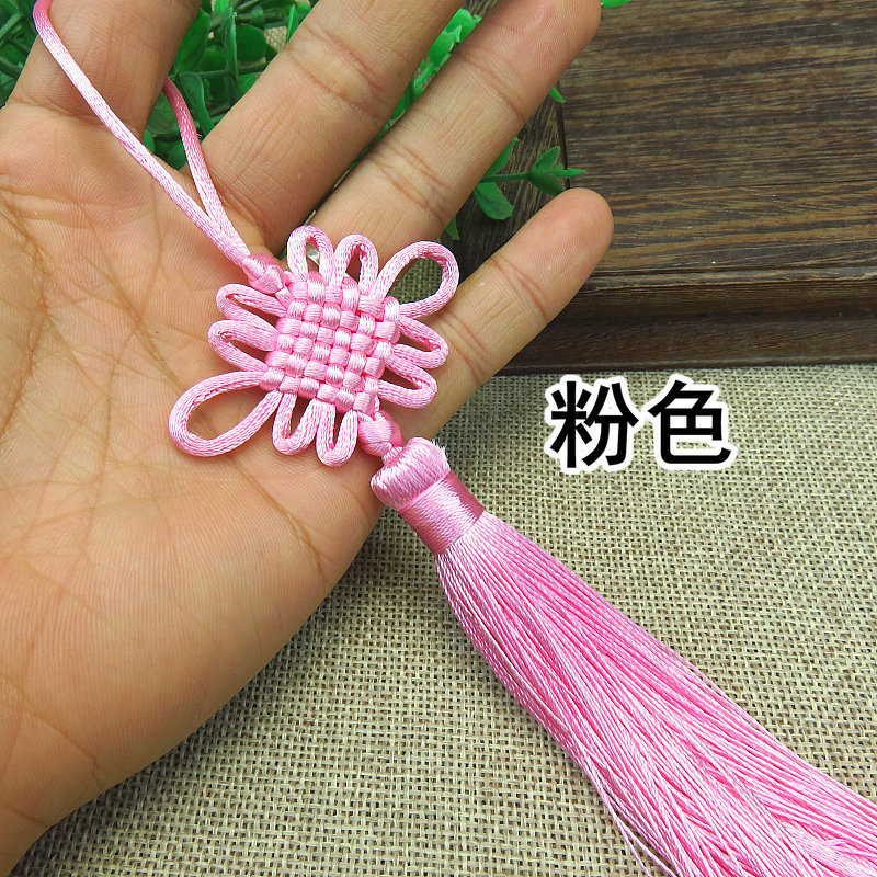 핑크 매듭 펜던트