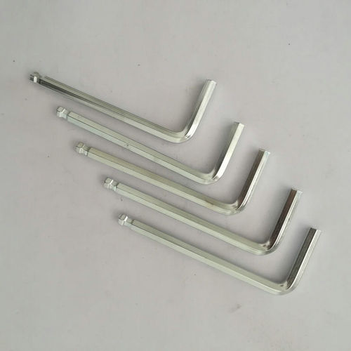 Manufacturer's ball head hexagonal wrench bicycle hexagonal hexagonal wave head galvanized nickel plated extended wrench single wholesale