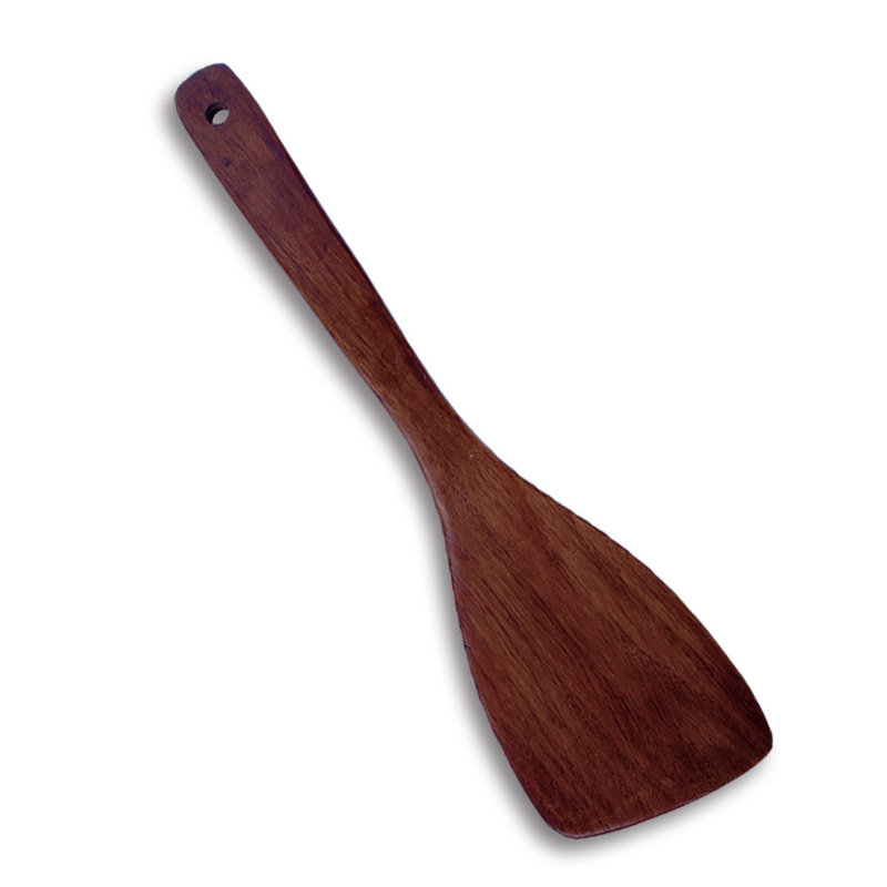 Daxin espátula de madera cuchara de sopa traje espátula de madera sartén antiadherente especial mango largo traje de espátula de madera utensilios de cocina de madera