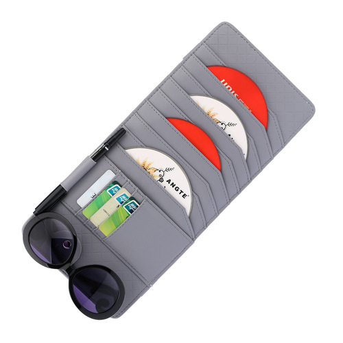 Direct selling wholesale 35*15CM car CD holder lambskin multifunctional car CD bag glasses holder car CD holder