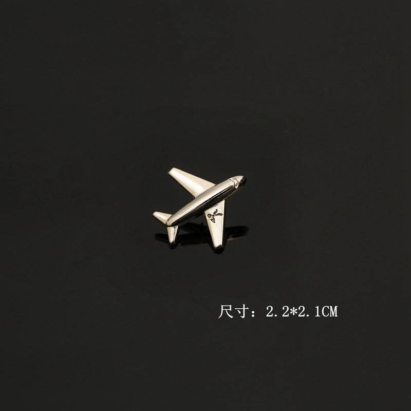 Broches de moda para trajes de hombre, adornos de mariposa, broches para cuello de camisa, broches de hoja de arce, cara sonriente y avión