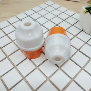 Wholesale milky white double color screw cap household industrial E27 lamp cap lamp holder power supply hanging wire lamp cap
