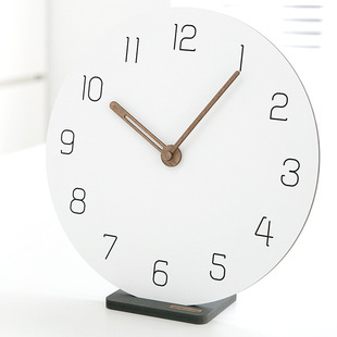 Wozoom House Standard 7inch Simple Wall Clock Scandinavian Living Room Creative Bedroom Clock Home Clock Silent Table Clock