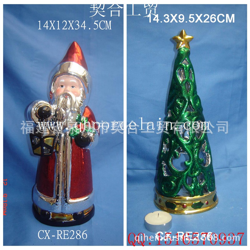 Adornos de ángel de cerámica de estilo europeo Candelero de marido de Navidad de temperatura media Decoraciones para el hogar de personajes de porcelana blanca Dehua