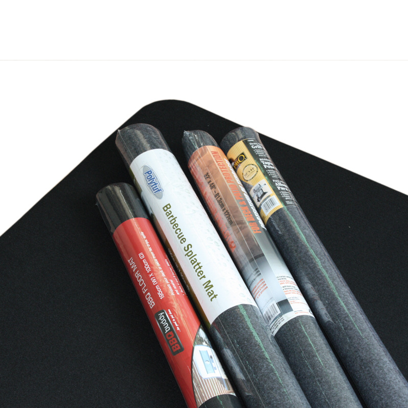 Amazon ignífugo barbacoa Mat PE compuesto ronda brasero horno Mat 36 pulgadas barbacoa estera a prueba de aceite