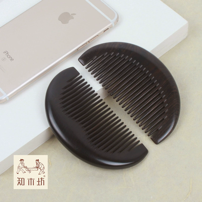 [Zhiwufang] Factory production of sandalwood children's combing small wood combat fashion ebony combed health gifts for health gifts