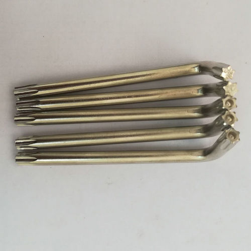 Supply standard L-shaped medium hole flower wrench, medium long and short hexagonal torx wrench, nickel-plated single hardware tool