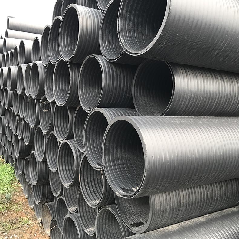 江西吉安钢带增强聚乙烯HDPE螺旋波纹管热熔承插电熔连接缠绕增强