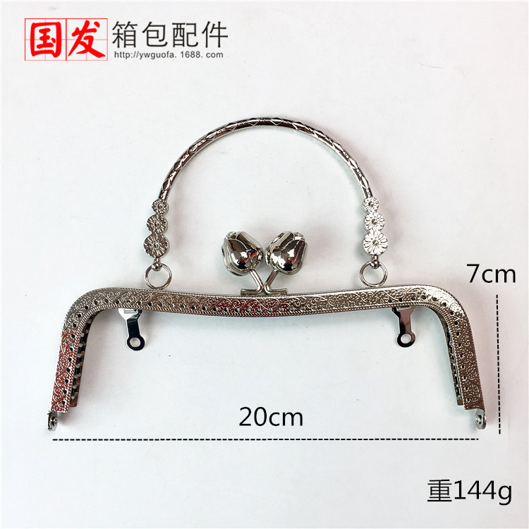 In stock: 20cm cintura cóncava en relieve rosa boca oro tres flores mano de mano accesorios de hardware