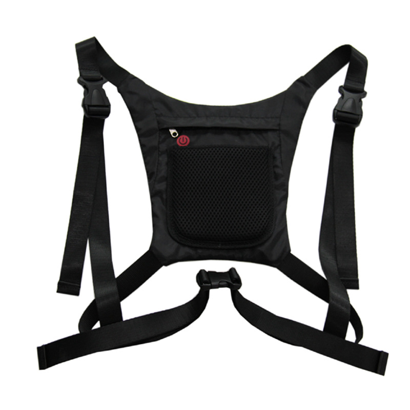 Control remoto inalámbrico LED advertencia luminosa montar chaleco corriendo chaleco reflectante noche indicador luminoso clip trasero