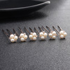 Accessory, wedding dress, Chinese hairpin from pearl, accessories, wholesale, European style, simple and elegant design