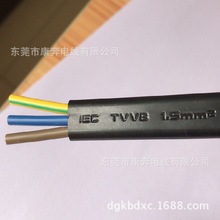 供应3芯1.5电梯随行扁电缆 电镀天车行车扁线 自动伸缩门扁电缆