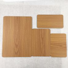 4mm高密度板材 环保MDF 中纤板 双面木纹贴纸裁切 义乌厂家直销