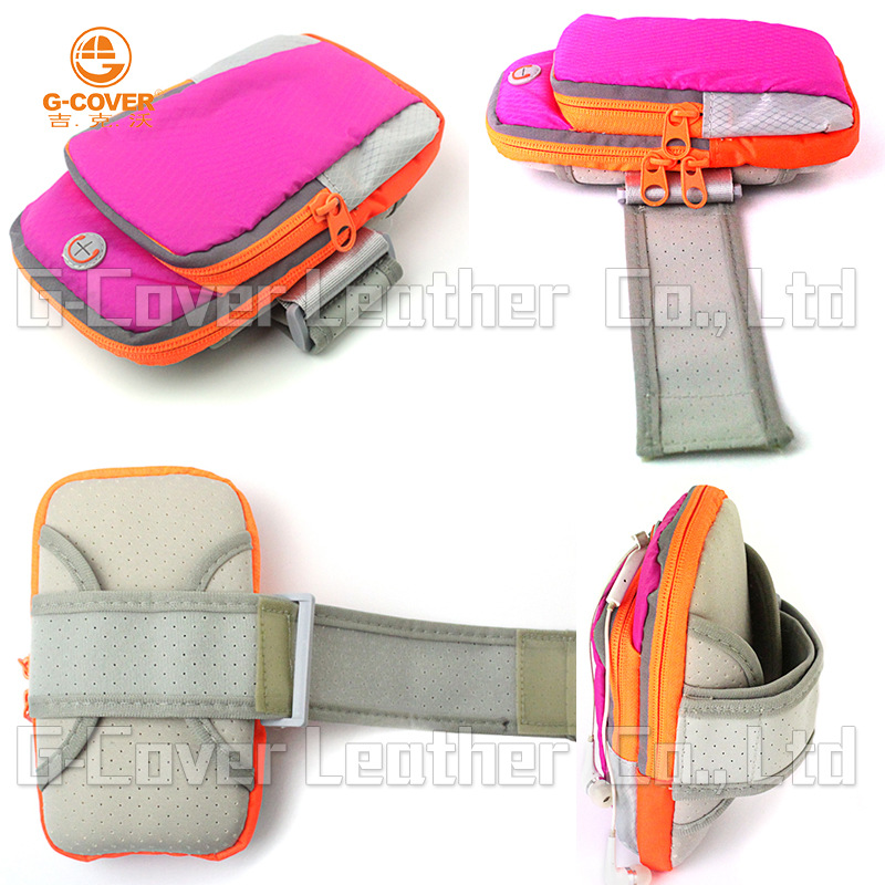 吉克沃工厂供应批发户外运动手臂包尼龙料便携臂章包 手机臂包