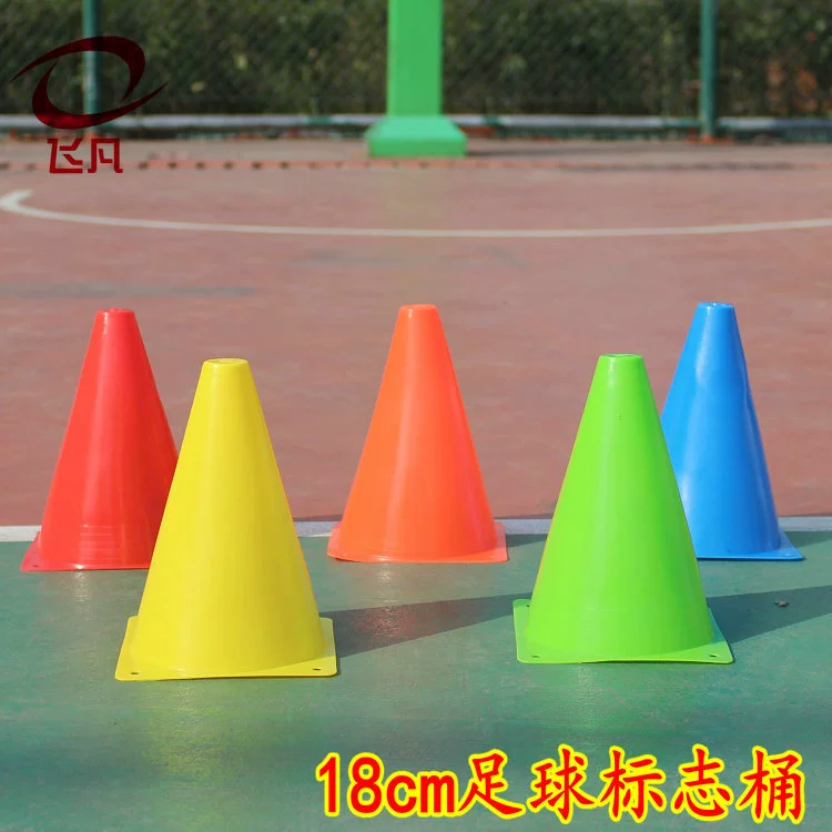 18 см футбольный тренировочный знак ведро 6 дюймов баскетбольный знак конус дорожный знак дорожный блок обучение треугольный конус препятствие