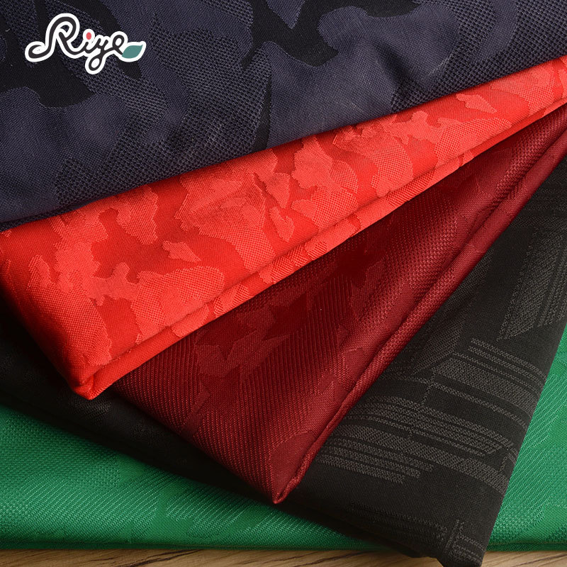 涤纶双面提花面料小清新服装面料大提花布料多种颜色可选