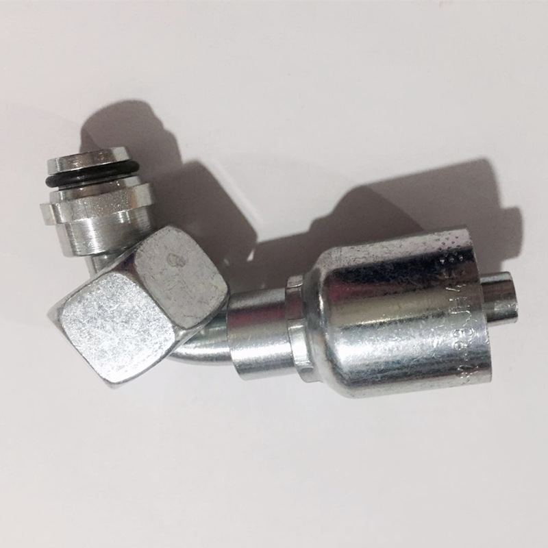 派克 90°弯头 软管扣压接头11C43-25-12  24°锥内螺纹带O型圈