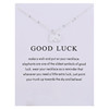New fashion cartoon Good Lucking Paper Card Lucky Elephant Alloy necklace European and American cute animals exquisite decoration
