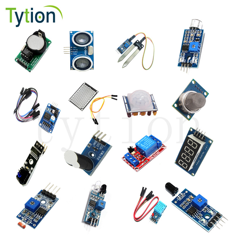 树莓派3代B型 UNO R3 编程传感器 测试拓展模块套件16款送收纳盒