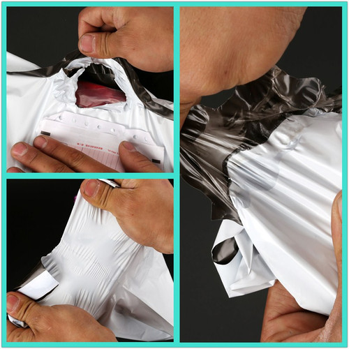 White thickened new material express bag 28*42 packaging bag with broken rubber seal. Mailing bag factory direct sale.