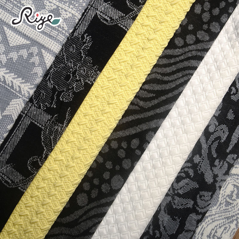 涤棉双面提花面料小清新服装面料32S大提花布料