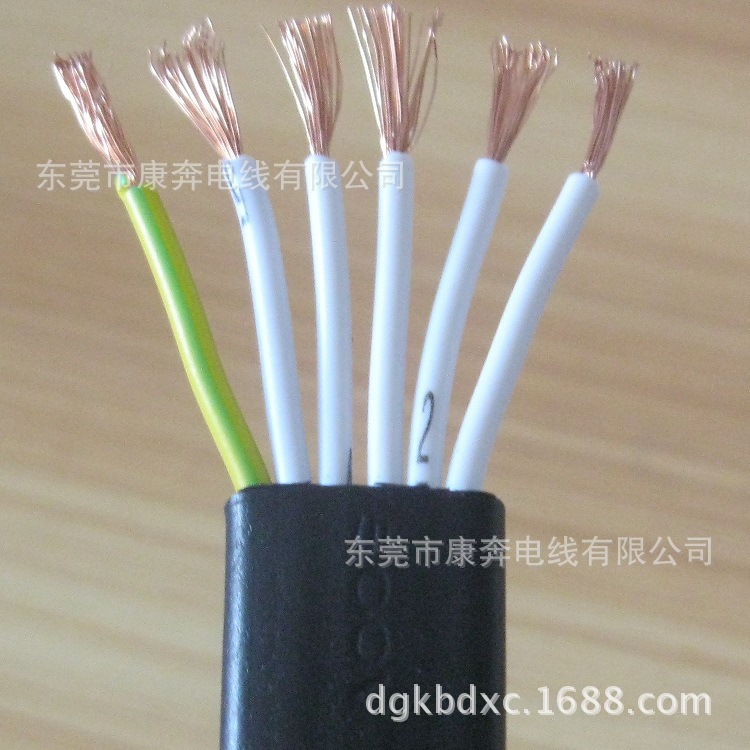 6*0.75mm2扁线 电梯电缆 天车扁线 行车扁线 自动伸缩门扁线
