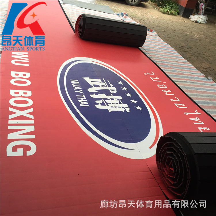 Fuente de la fábrica de lucha contra la gimnasia alfombra del piso taekwondo rollo de estera logotipo imprimible protección del medio ambiente deportes alfombra del piso