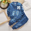 Autumn denim set for boys, long sleeve