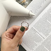 Retro fashionable universal ring with pigtail, Korean style, silver 925 sample, simple and elegant design