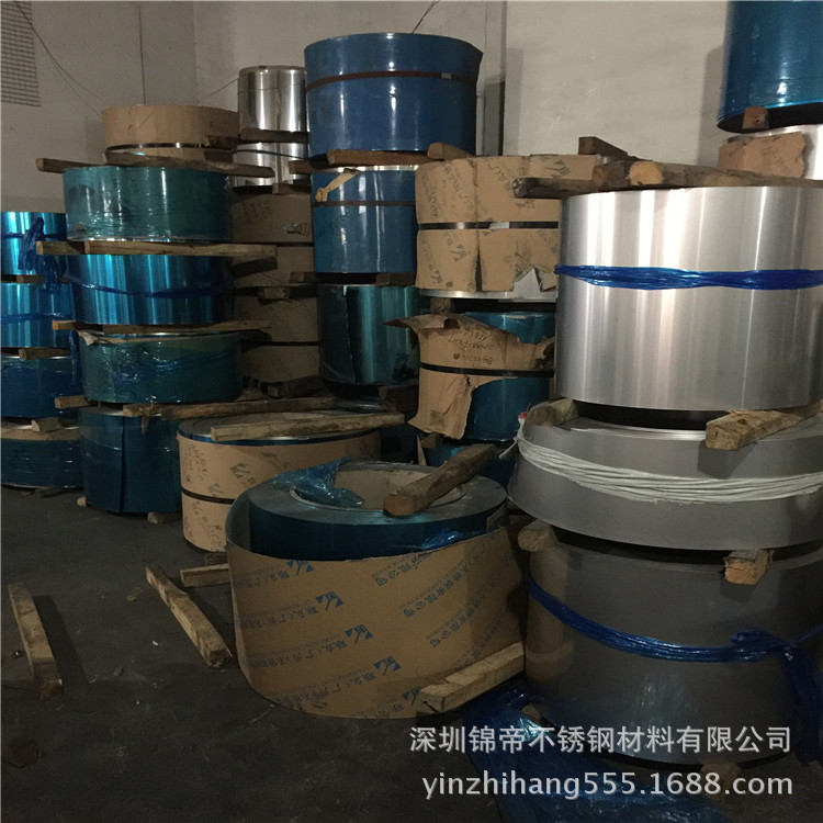 厂家批发不锈钢带 SUS301特硬不锈钢带 301发条弹簧专用不锈钢带