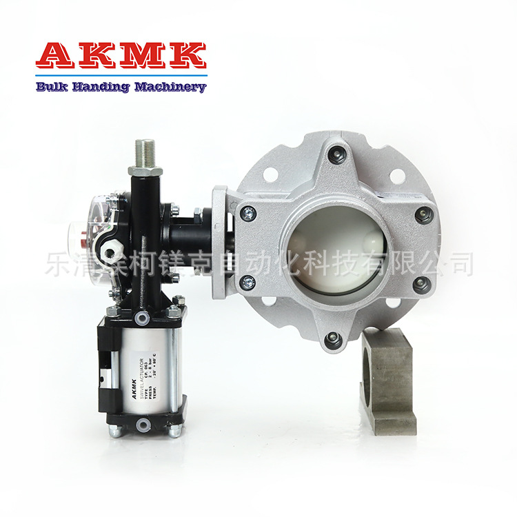 气动单法兰V1FS100SN粉体蝶阀搅拌站专用蝶阀气动蝶阀阀门