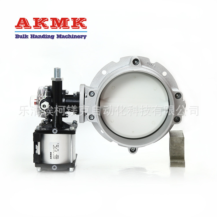 筒仓放料气动蝶阀料斗料箱筒气动单法兰蝶阀V1FS150SN粉体蝶阀