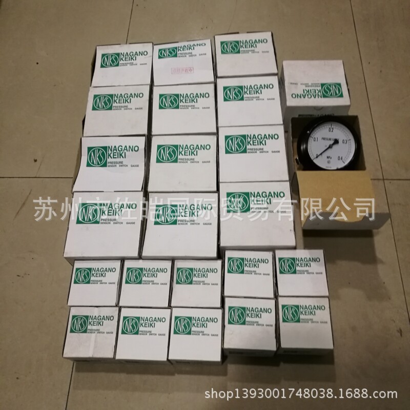 原装日本NAGANO长野NKS品牌压力表 AE15-171型号通过gost认证仪表