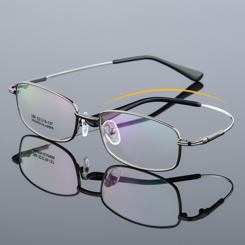 新款男式全框金属记忆架钛眼镜架 近视眼镜框 厂家批发  268
