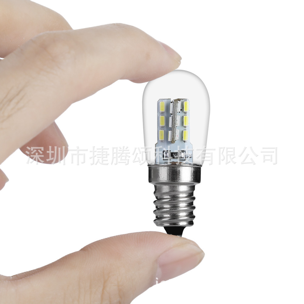 En stock LED refrigerador lámpara cocina ventilador bombilla E12 pequeño tornillo boca 220V bombilla noche fuente de luz hogar refrigerador lámpara