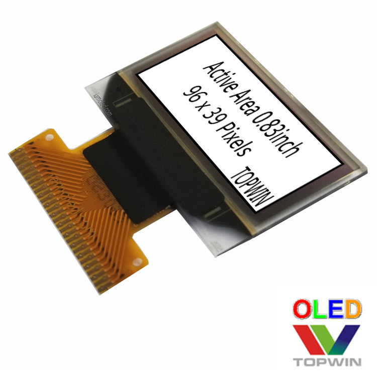 0.83英寸白光0.83寸oled液晶显示屏白色0.82英寸白色9639TSWEG03