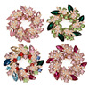 High-end brooch, accessory lapel pin, retro crystal, wholesale, Korean style